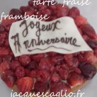 tarte fraises  framboises 