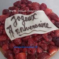 tarte fraises framboises  