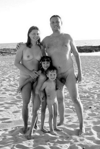 Famille au naturel.